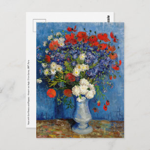 Vincent van Gogh - Vase with Cornflowers & Poppies Postcard
