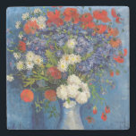 Vincent van Gogh - Vase with Cornflowers & Poppies Stone Coaster<br><div class="desc">Vase with Cornflowers and Poppies - Vincent van Gogh,  Oil on Canvas,  1887,  Paris</div>