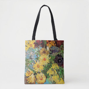 Vincent Van Gogh - Vase With Daisies And Anemones Tote Bag