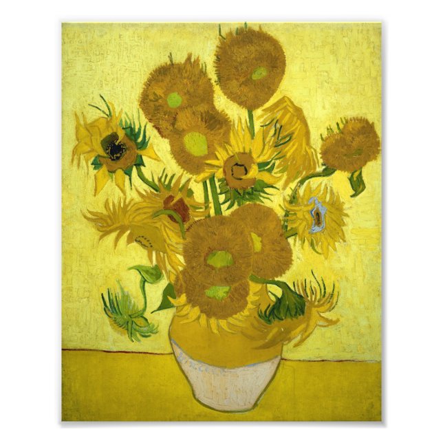 Vincent Van Gogh Vase With Fifteen Sunflowers 1888 Photo Print (Front)