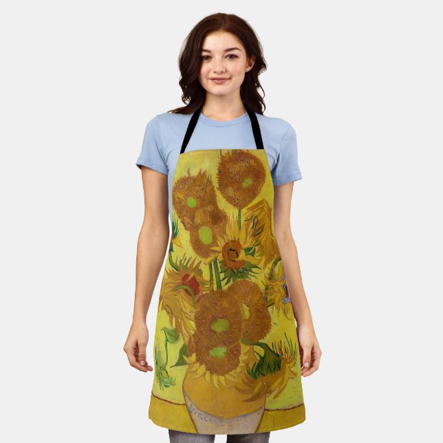 Vincent van Gogh - Vase with Fifteen Sunflowers Apron (Worn)