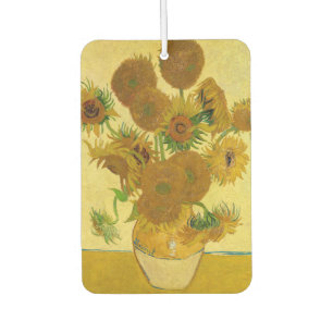 Vincent van Gogh - Vase with Fifteen Sunflowers Car Air Freshener