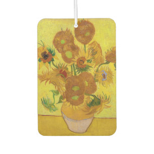 Vincent van Gogh - Vase with Fifteen Sunflowers Car Air Freshener