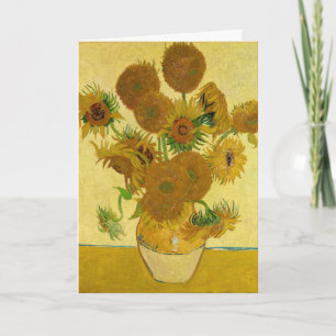 Vincent van Gogh - Vase with Fifteen Sunflowers Card