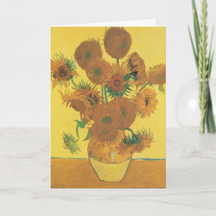 Vincent van Gogh - Vase with Fifteen Sunflowers Card