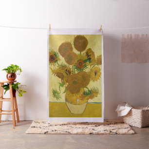 Vincent van Gogh - Vase with Fifteen Sunflowers Fabric