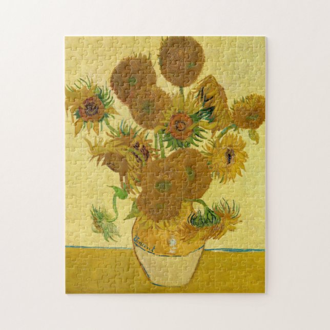 Vincent van Gogh - Vase with Fifteen Sunflowers Jigsaw Puzzle (Vertical)