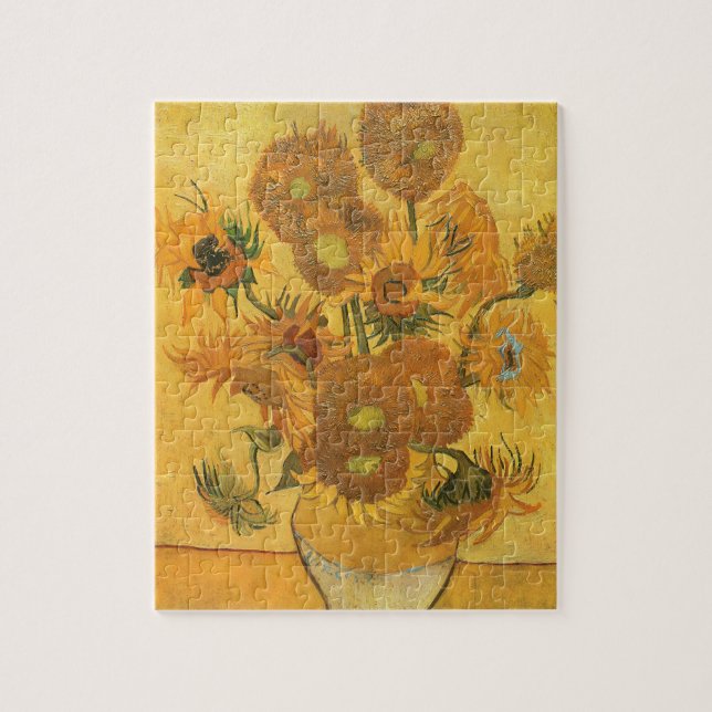 Vincent van Gogh - Vase with Fifteen Sunflowers Jigsaw Puzzle (Vertical)