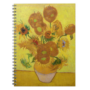 Vincent van Gogh - Vase with Fifteen Sunflowers Notebook