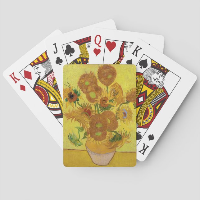 Vincent van Gogh - Vase with Fifteen Sunflowers Playing Cards (Back)