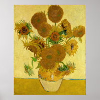 Vincent van Gogh - Vase with Fifteen Sunflowers