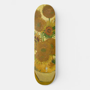 Vincent van Gogh - Vase with Fifteen Sunflowers Skateboard