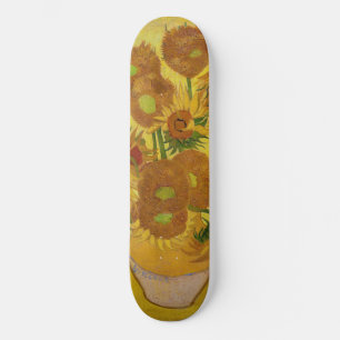 Vincent van Gogh - Vase with Fifteen Sunflowers Skateboard