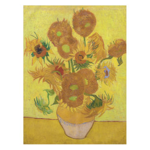 Vincent van Gogh - Vase with Fifteen Sunflowers Tablecloth
