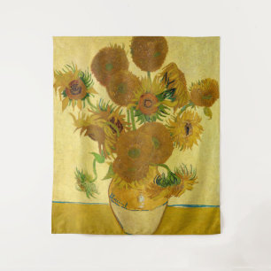 Vincent van Gogh - Vase with Fifteen Sunflowers Tapestry