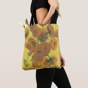 Vincent van Gogh - Vase with Fifteen Sunflowers Tote Bag