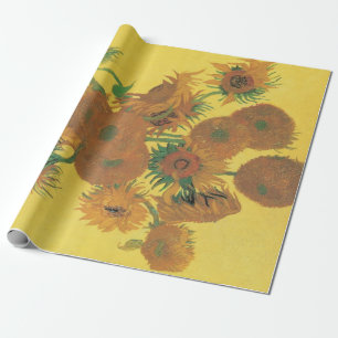Vincent van Gogh - Vase with Fifteen Sunflowers Wrapping Paper