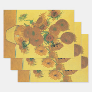 Vincent van Gogh - Vase with Fifteen Sunflowers Wrapping Paper Sheet