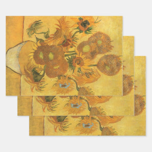 Vincent van Gogh - Vase with Fifteen Sunflowers Wrapping Paper Sheet