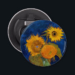 Vincent van Gogh - Vase with Five Sunflowers Bottle Opener<br><div class="desc">Vase with Five Sunflowers - Vincent van Gogh, Oil on Canvas, August 1888</div>