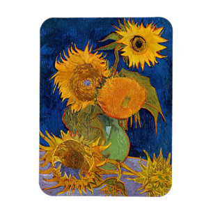 Vincent van Gogh - Vase with Five Sunflowers Magnet