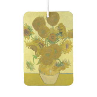 Vincent Van Gogh - Vase with Fourteen Sunflowers Car Air Freshener
