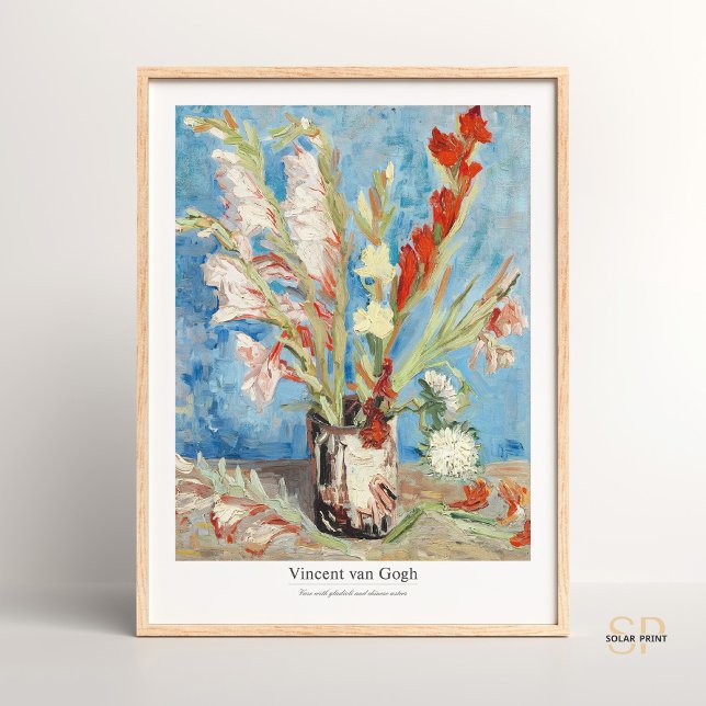 Vincent van Gogh Vase with Gladioli and Asters  Poster (Creator Uploaded)