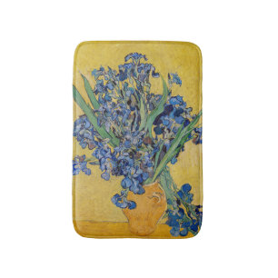 Vincent van Gogh - Vase with Irises Bath Mat