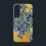 Vincent van Gogh - Vase with Irises Samsung Galaxy Case<br><div class="desc">Vase with Irises,  Yellow Background - Vincent van Gogh,  Oil on Canvas,  1890,  Saint-Remy</div>