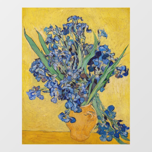 Vincent van Gogh - Vase with Irises Window Cling (Sheet)