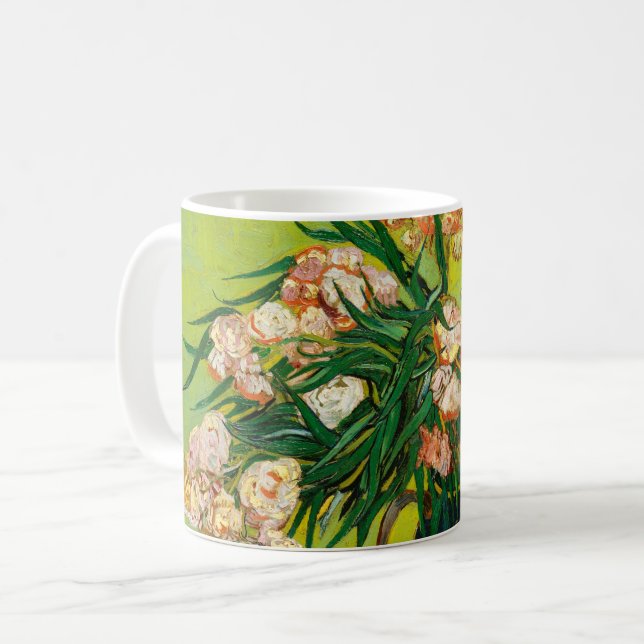 Vincent Van Gogh Vase With Oleanders And Books Coffee Mug (Front Left)