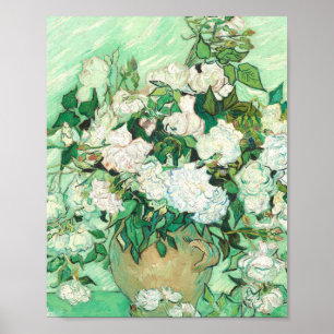 Vincent Van Gogh Vase With Pink Roses Poster