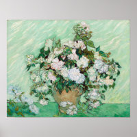 Vincent van Gogh Vase with Pink Roses