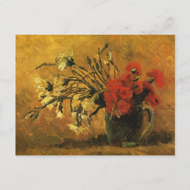 Vincent Van Gogh - Vase with Red  Carnations Postcard (Front)