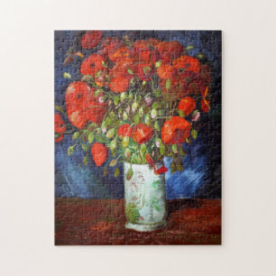 Vincent Van Gogh Vase with Red Poppies Fine Art Jigsaw Puzzle