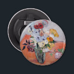 Vincent van Gogh - Vase with Roses & Anemones Bottle Opener<br><div class="desc">Still Life / Japanese Vase with Roses and Anemones - Vincent van Gogh,  1890</div>