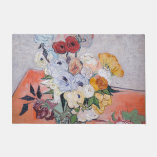 Vincent van Gogh - Vase with Roses & Anemones Doormat