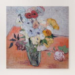 Vincent van Gogh - Vase with Roses & Anemones Jigsaw Puzzle<br><div class="desc">Still Life / Japanese Vase with Roses and Anemones - Vincent van Gogh,  1890</div>