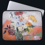 Vincent van Gogh - Vase with Roses & Anemones Laptop Sleeve<br><div class="desc">Still Life / Japanese Vase with Roses and Anemones - Vincent van Gogh,  1890</div>