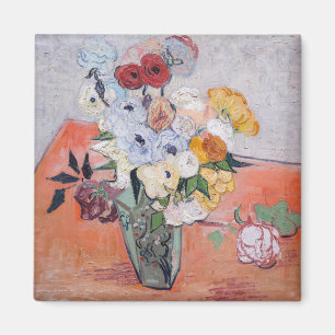 Vincent van Gogh - Vase with Roses & Anemones Magnet