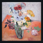 Vincent van Gogh - Vase with Roses & Anemones Photo Print<br><div class="desc">Still Life / Japanese Vase with Roses and Anemones - Vincent van Gogh,  1890</div>