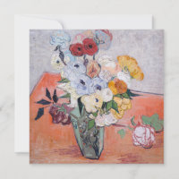 Vincent van Gogh - Vase with Roses & Anemones