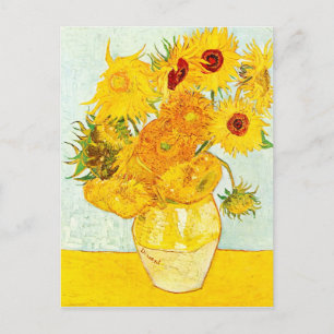 Vincent van Gogh Vase with Twelve Sunflowers Art Postcard