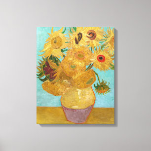 Vincent Van Gogh - Vase with Twelve Sunflowers Canvas Print