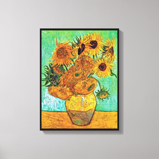 Vincent Van Gogh - Vase With Twelve Sunflowers Canvas Print (Front)