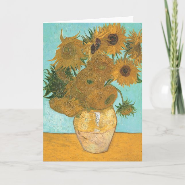 Vincent van Gogh - Vase with Twelve Sunflowers Card (Front)
