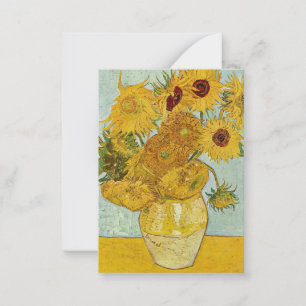 Vincent Van Gogh - Vase with Twelve Sunflowers Card