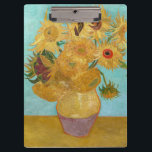 Vincent Van Gogh - Vase with Twelve Sunflowers Clipboard<br><div class="desc">Vase with Twelve Sunflowers / Vase avec douze tournesols - Vincent Van Gogh,  January 1889 - Sunflowers 1889 repetition of third version (F455)</div>