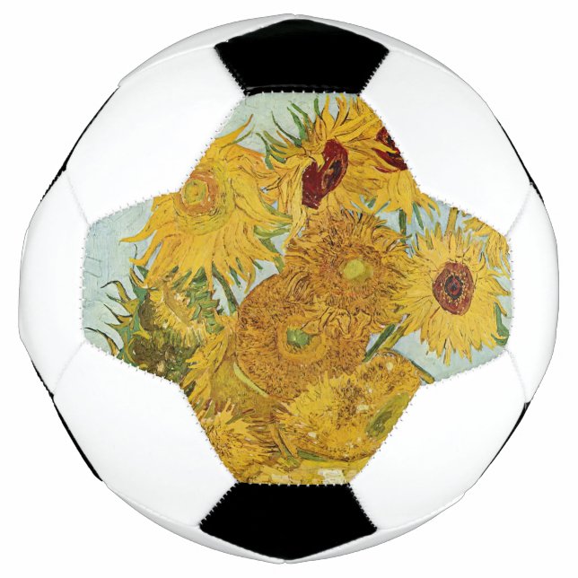 Vincent Van Gogh - Vase with Twelve Sunflowers Football (Front)