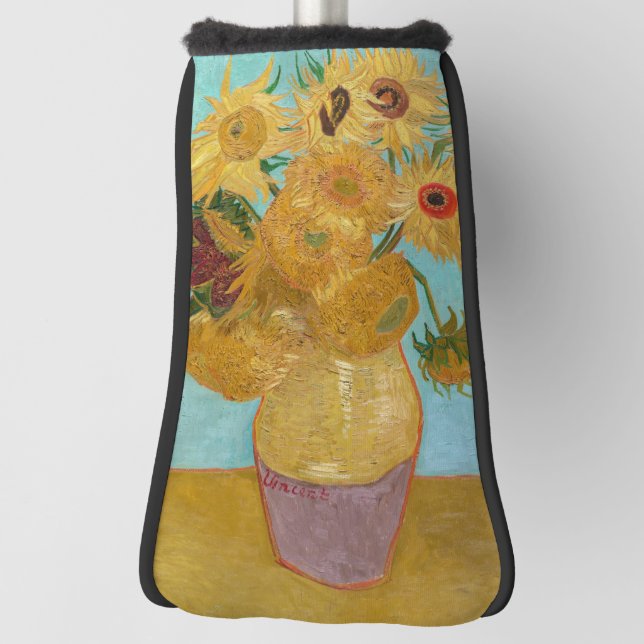 Vincent Van Gogh - Vase with Twelve Sunflowers Golf Head Cover (Rotate 90)
